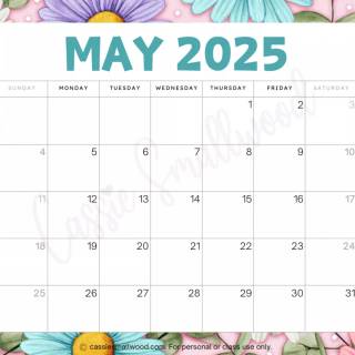 2025 calendar wallpaper