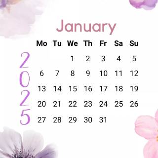 2025 calendar wallpaper