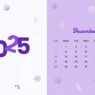 2025 calendar wallpaper