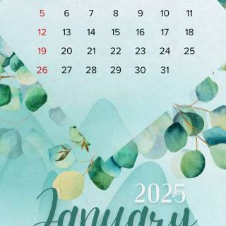 January 2025 wallpaper