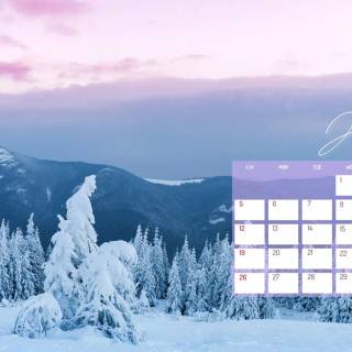 January 2025 wallpaper