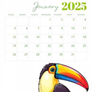 January 2025 wallpaper
