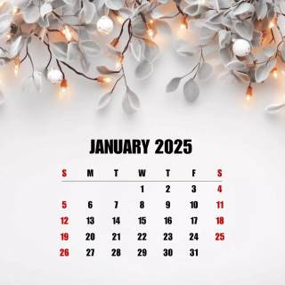 January 2025 wallpaper