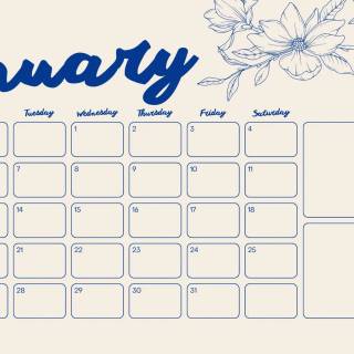 January 2025 wallpaper