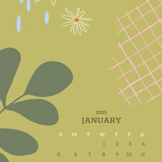 January 2025 wallpaper