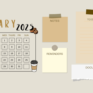 January 2025 wallpaper