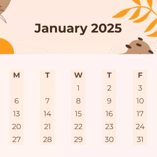 January 2025 wallpaper