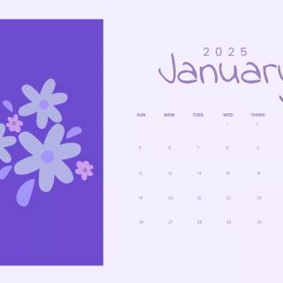 January 2025 wallpaper