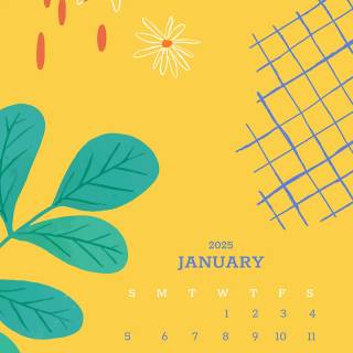 January 2025 wallpaper