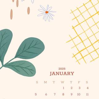 January 2025 wallpaper