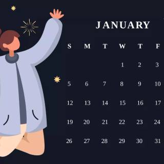 January 2025 wallpaper