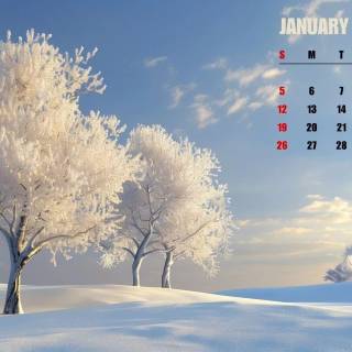 January 2025 wallpaper