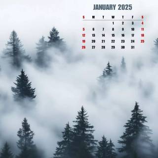 January 2025 wallpaper