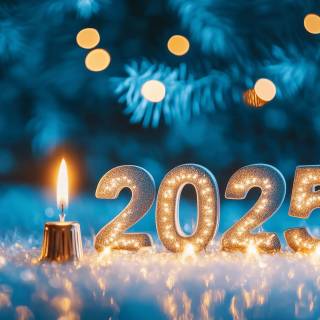 New Year 2025 HD wallpaper