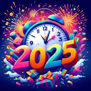 New Year 2025 HD wallpaper