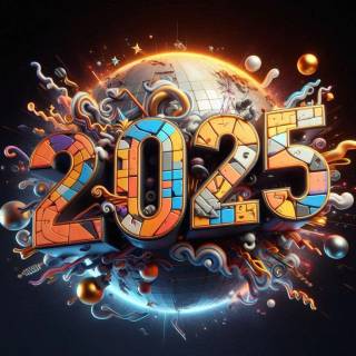 New Year 2025 HD wallpaper