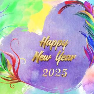 New Year 2025 HD wallpaper