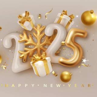 New Year 2025 HD wallpaper