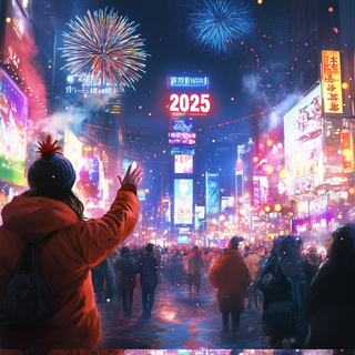 New Year 2025 HD wallpaper