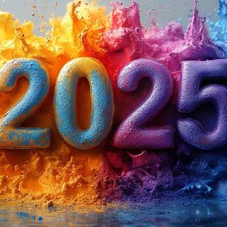 2025 New Year wallpaper