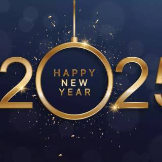 New Year 2025 desktop wallpaper