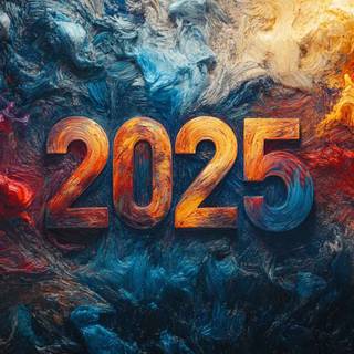 New Year 2025 desktop wallpaper