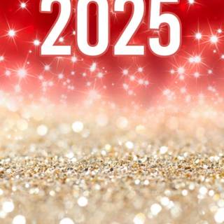 New Year 2025 mobile wallpaper