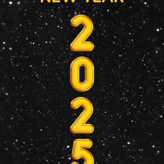 New Year 2025 mobile wallpaper