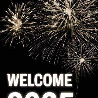 New Year 2025 mobile wallpaper