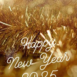 New Year 2025 mobile wallpaper