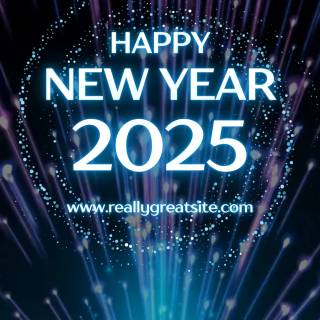 New Year 2025 mobile wallpaper