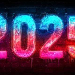 New Year 2025 laptop wallpaper