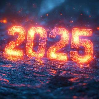 New Year 2025 laptop wallpaper