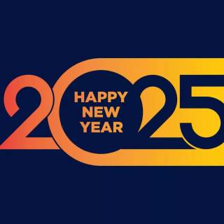 New Year 2025 laptop wallpaper