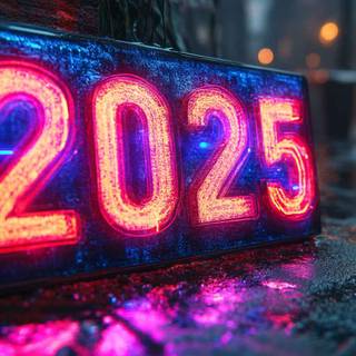 New Year 2025 laptop wallpaper