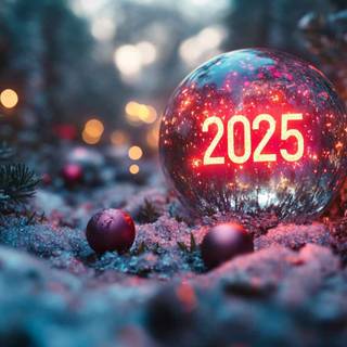 New Year 2025 laptop wallpaper