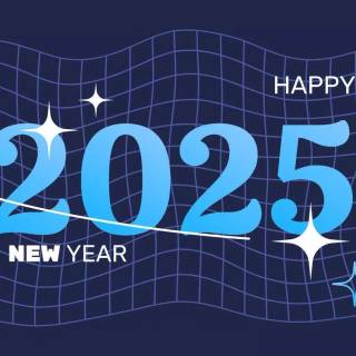 New Year 2025 aesthetic wallpaper