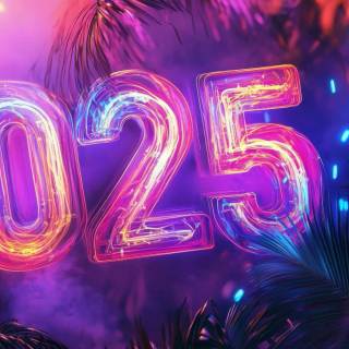 New Year 2025 aesthetic wallpaper