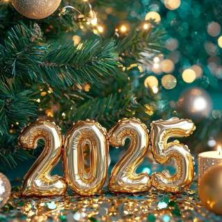 New Year 2025 aesthetic wallpaper