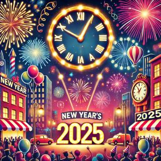 New Year 2025 aesthetic wallpaper