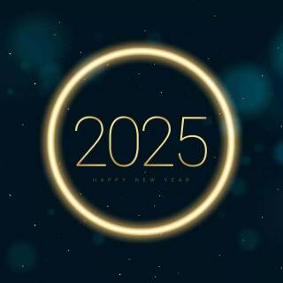 Happy 2025 New Year wallpaper