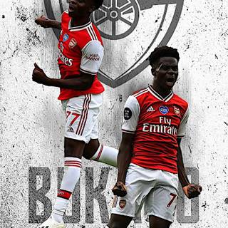 Saka iPhone wallpaper