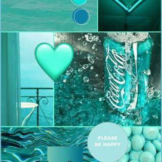 Teal wallpaper