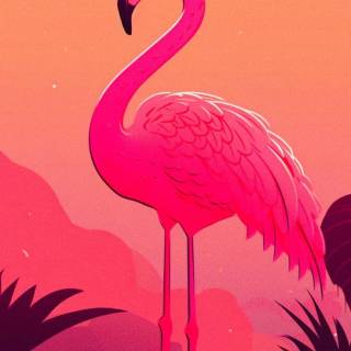 Flamingo wallpaper