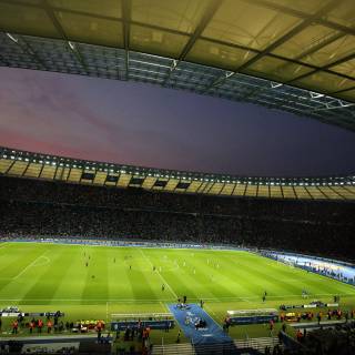 Soccer stadium 4k wallpaper