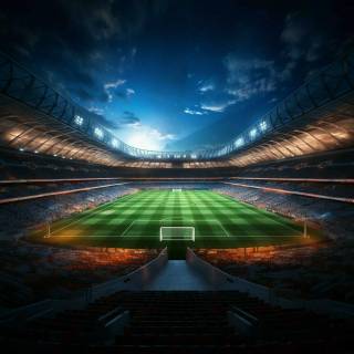 Soccer stadium 4k wallpaper