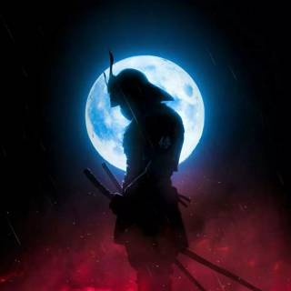 Moon samurai wallpaper