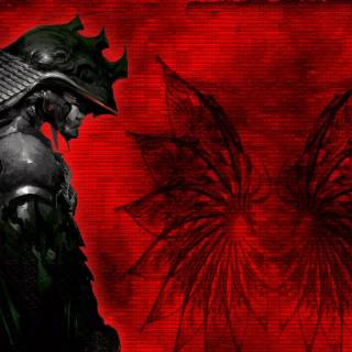 Samurai black 4k wallpaper