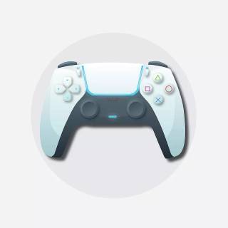 Minimalist PS5 HD wallpaper