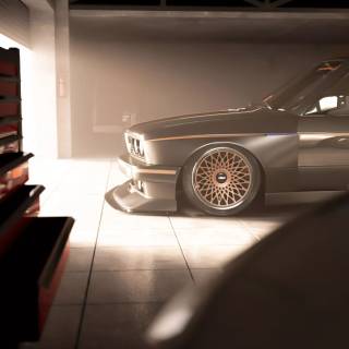 Old BMW 4k wallpaper